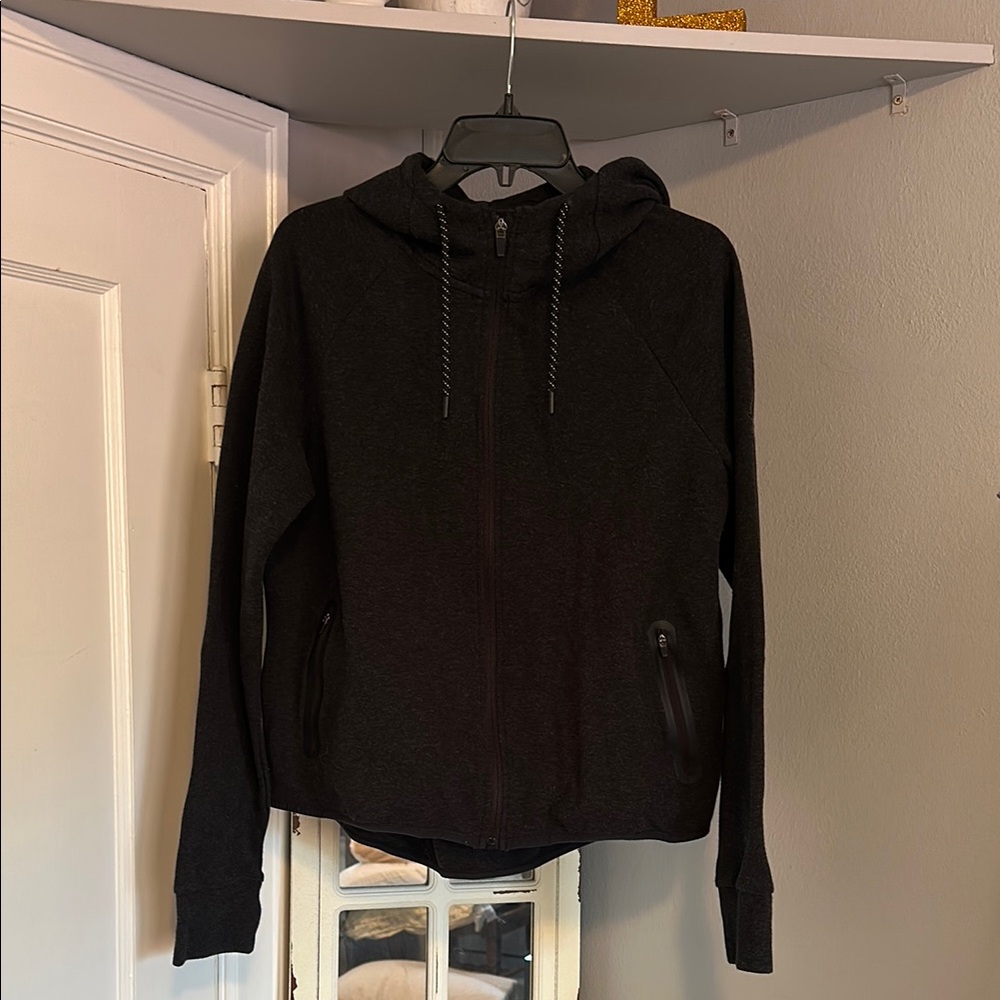 Black Zip-Up Hoodie